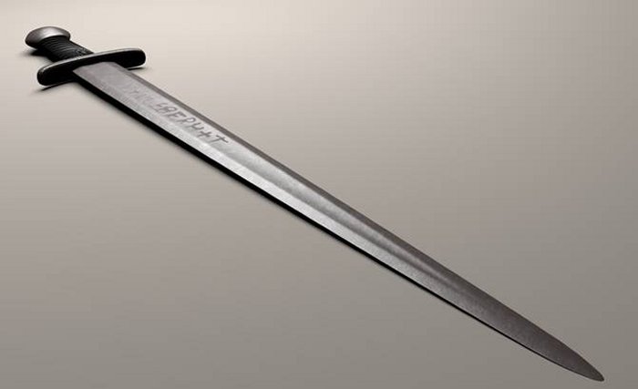 Digital model of an Ulfberht sword.