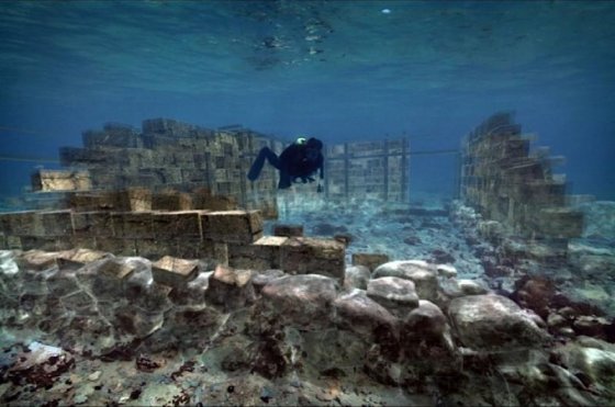 Underwater ruins of Pavlopetri - Image credit & copyright: Jon Henderson