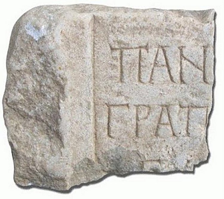Calidae inscription, part of Gaius Pantuleius Graptiacus name