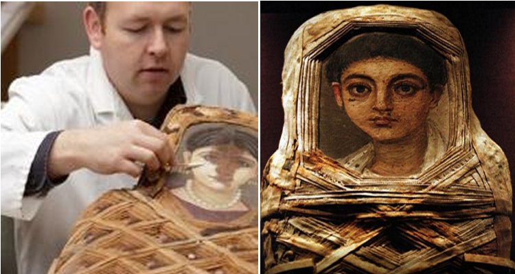 Hidden color in mummy portraits