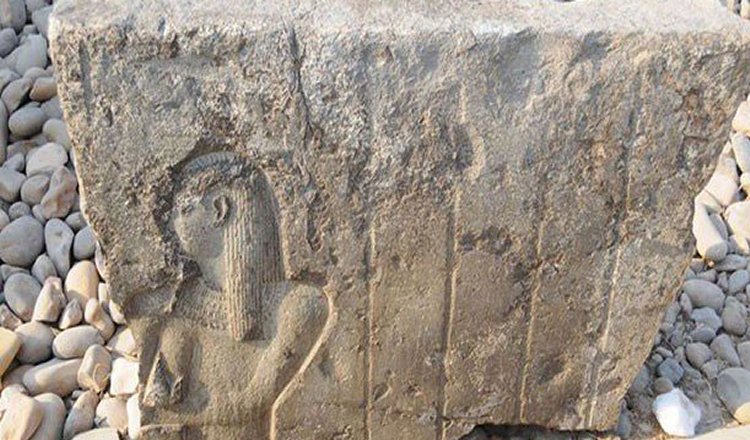 Ruins of the unearthed temple. Courtesy Of Antiquities Ministry