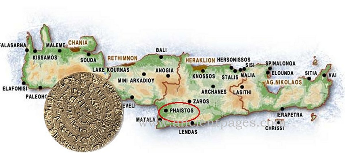 The disk was found by Luigi Pernier, the Italian archaeologist excavating ruins of the ancient Minoan Palace of Phaistos, on Crete in 1908. It's important to add that the enigmatic artifact was spotted in a stratum belonging to the sixteenth century BC, but it may be of much earlier.