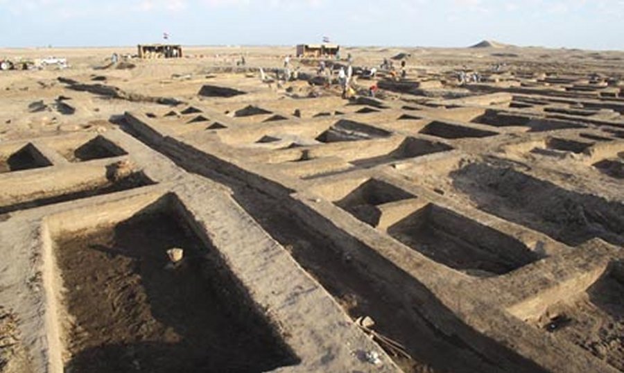 The oldest archaeological evidence discovered in Tel Al-Dafna dates back to the ancient Egyptian 26th dynasty, though the lava remains can be from an era before the 26th dynasty. Credits: Egyptian Ministry of Antiquities