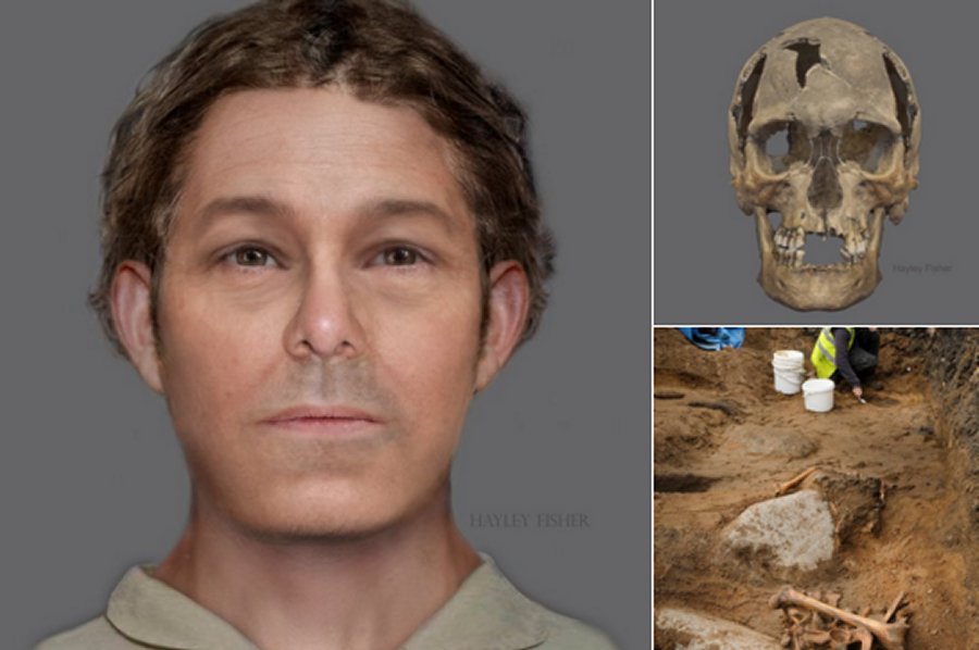 After being carbon dated to the 16th-17th centuries, AOC Archaeology with forensic artist Hayley Fisher created a facial reconstruction of the skull. They believe the bones belonged to a man in his fifties. Credits: The City Of Edinburgh Council