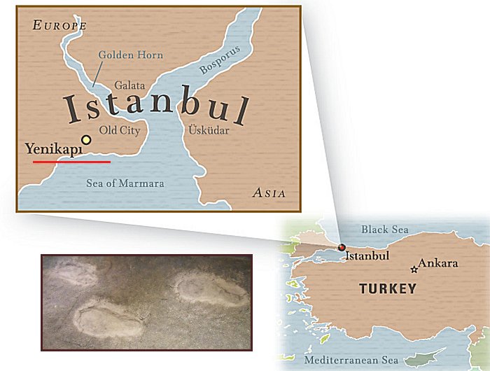 Location of Yenikapi, Turkey