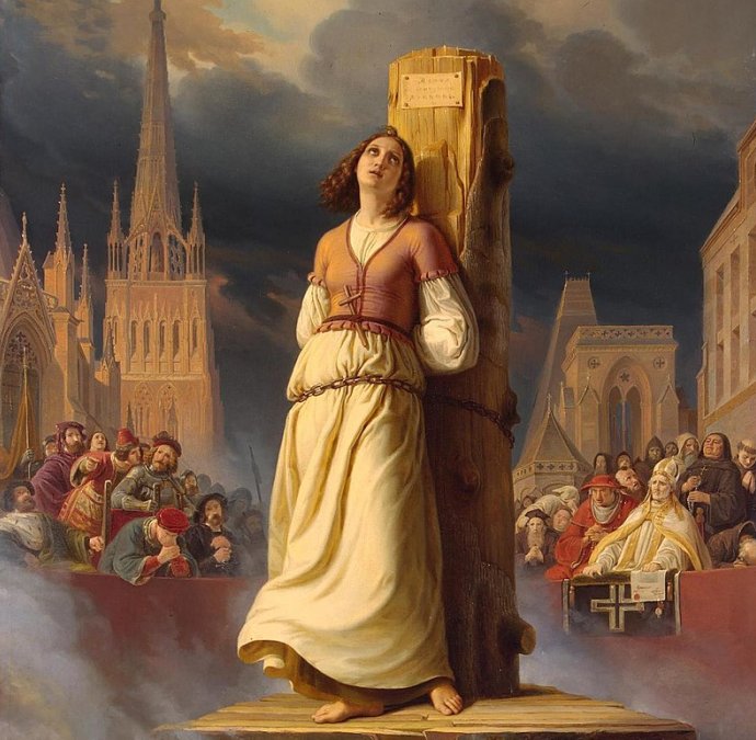 Joan of Arc's Death at the Stake, by Hermann Stilke (1843)