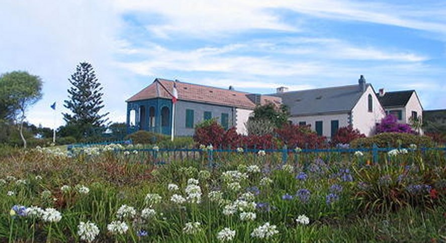 Longwood, the residence of Napoleon while in exile on St. Helena, from 1815 until his death in 1821. Via Wikimedia Commons/Michel Dancoisne-Martineau