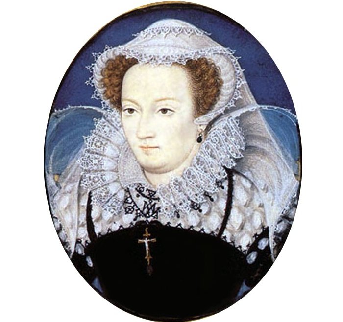 Mary in captivity, by Nicholas Hilliard, c. 1578