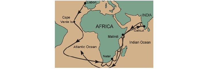 Vasco da Gama journey