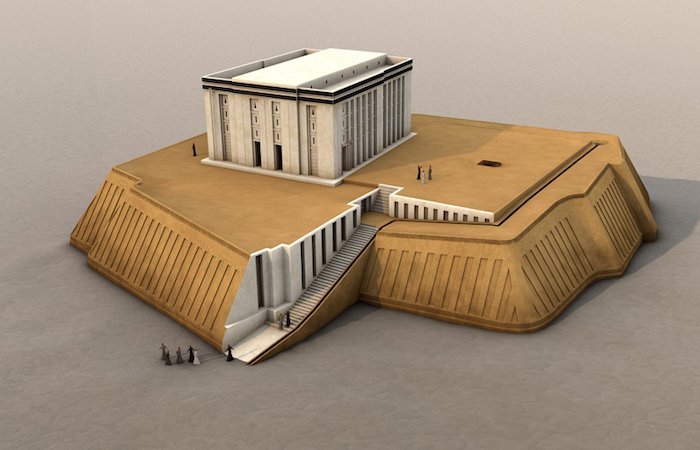 White Temple Of God Anu In Sacred Precinct Of Kullaba At Uruk