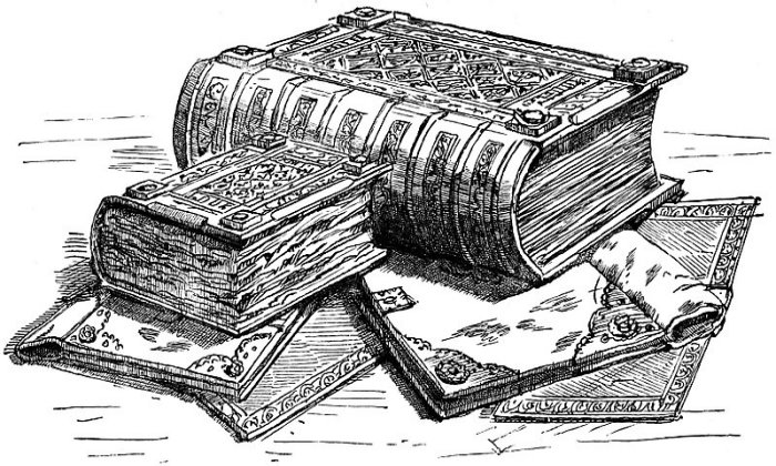 The Domesday Book from Andrews, William: “Historic Byways and Highways of Old England”