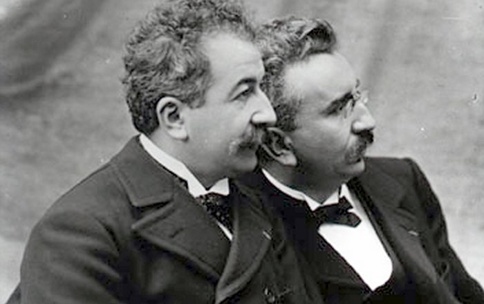 The Lumiére brothers - Auguste and Louis. Auguste (left) and Louis (right).