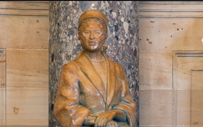 Rosa Parks statue by Eugene Daub (2013), in National Statuary Hall, United States Capitol