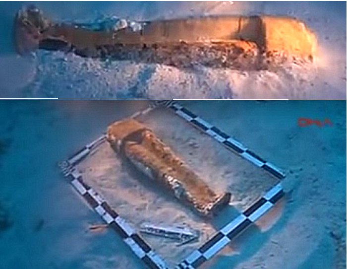 Sculpture of goddess found underwater