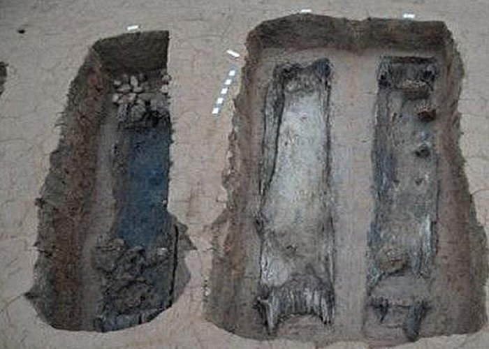 Boat coffin tombs dating back 2,200 years that will shed light on ancient indigenous culture. Photo credit: wccdaily.com.cn