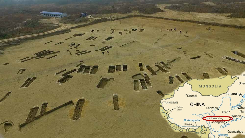 Archaeologists have already completed the excavation of 180 tombs. in the Qingbaijiang district of Chengdu.