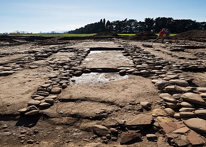 Excavation area of the ancient city of Mariana, under excavation