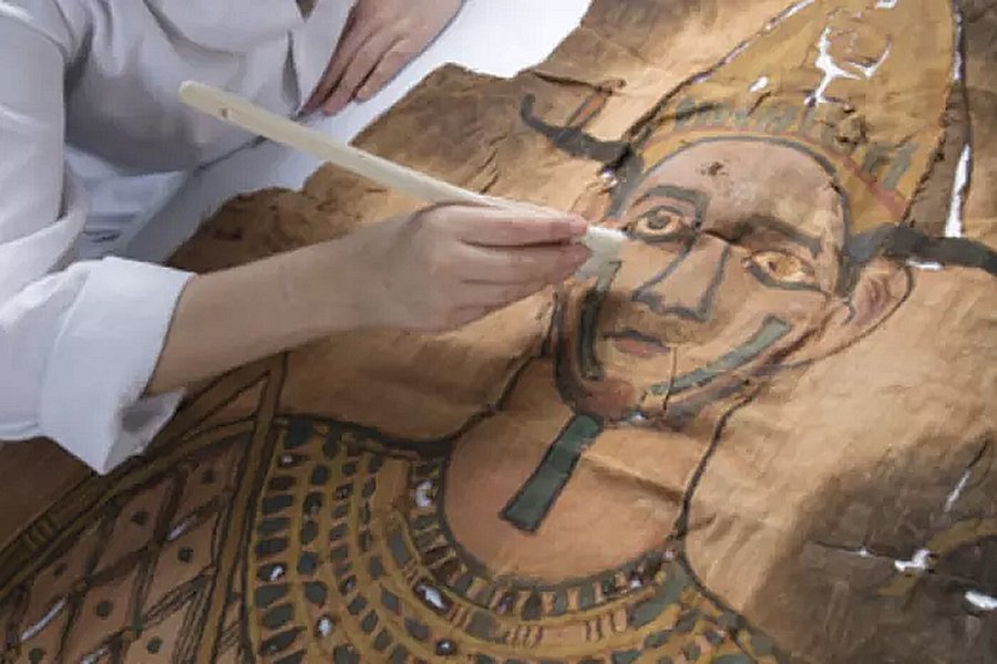 The shroud is more than 2000 years old. Picture: National Museum Scotland via The Scotsman