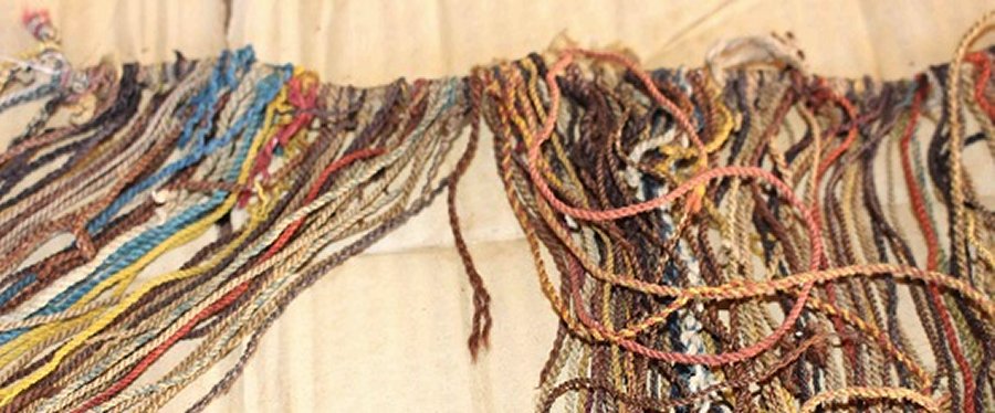 The lost “written” language of the Inkas used twists of coloured animal hair rather than ink and paper,