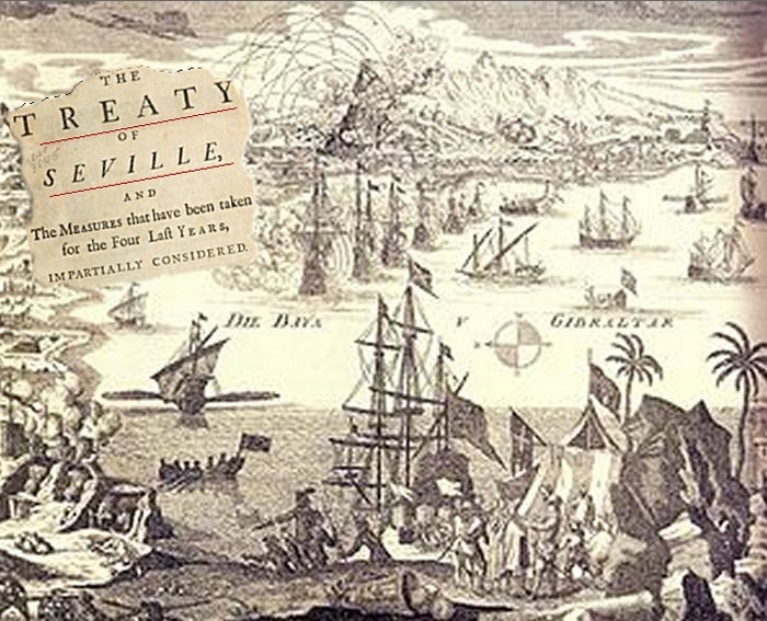 The Anglo-Spanish War of 1727–1729 was a limited war that took place between Great Britain and Spain during the late 1720s. It eventually ended with a return to the previous status quo ante bellum following the Treaty of Seville.