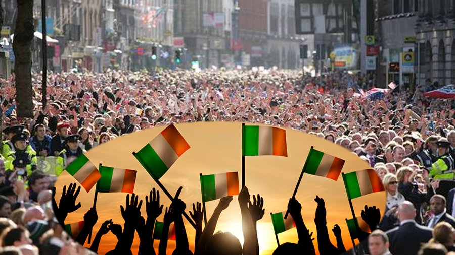 irish population map