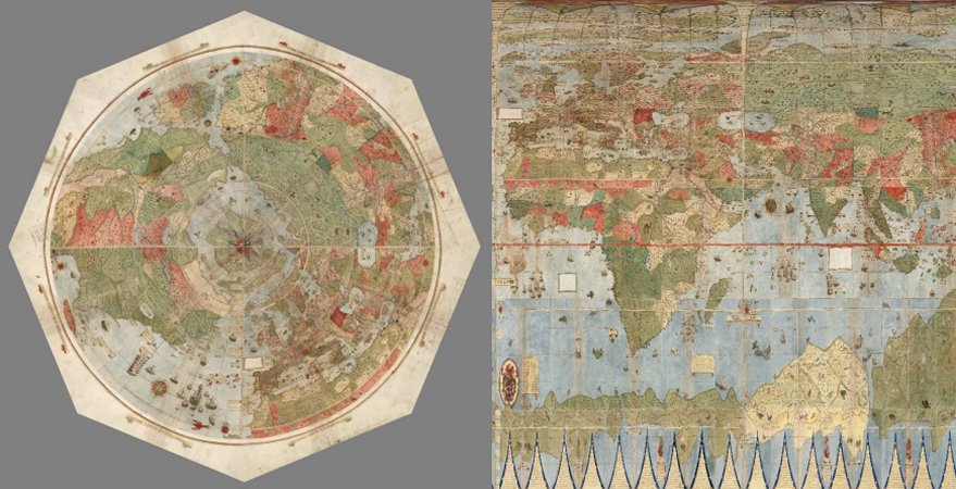 Unique Ancient Map Depicts The Earth As Seen From Space