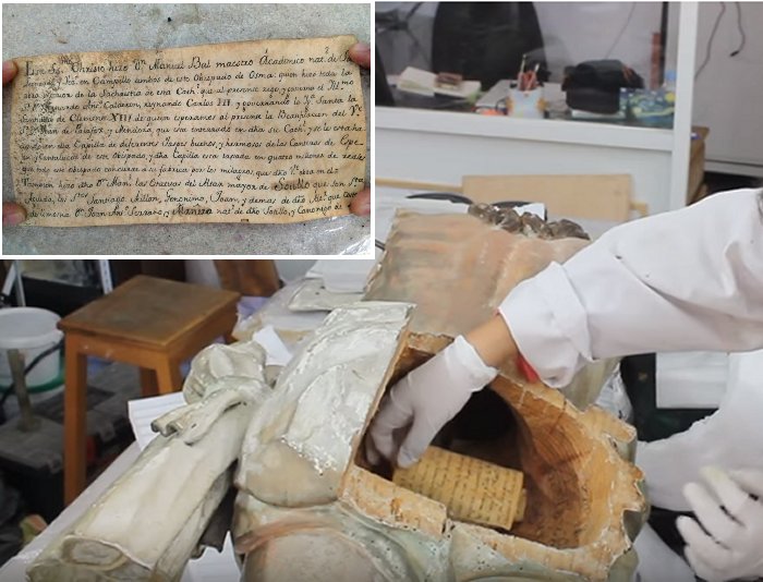 Europe’s Oldest Time Capsule Discovered Inside A Statue Of Jesus In Spain?