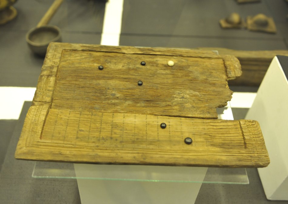 A board game discovered in the 1,600-year-old tomb. Image credit: Matej Ruttkay, SAV