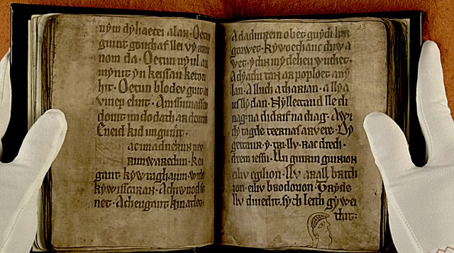 The Black Book of Carmarthen was written by a single monk around 1250 and is the oldest surviving manuscript written solely in Welsh.