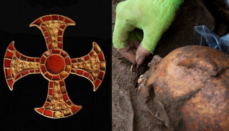 Magnificent Trumpington Cross And Highly Unusual Anglo-Saxon 'Bed Burial' In Cambridge Offer Unique Insight Into English Christianity.