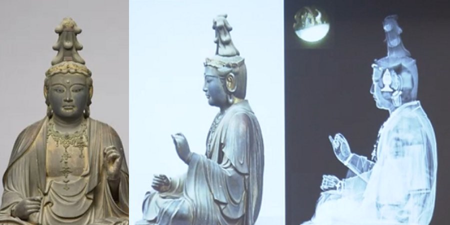Mysterious Scrolls And Artifacts Discovered Inside Ancient Buddha Statuette