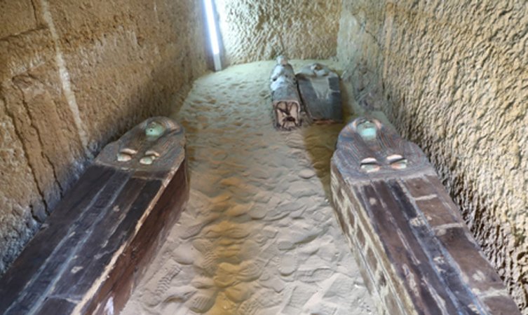 Pyramid-Builders’ Cemetery With Coffins Discovered Near Giza, Egypt