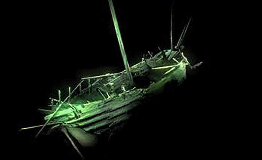 Photogrammetric model of the ship's stern. Credit: Deep Sea Productions/MMT