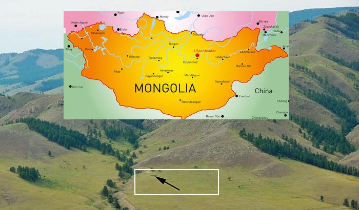 Ancient tools were found in a site in the western flank of the Tolbor Valley. Credit: Courtesy photo