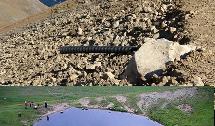Legal but controversial excavation of the old lake.