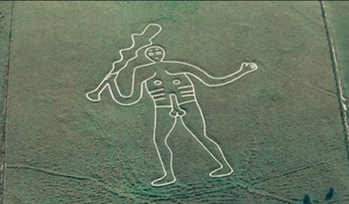 Cerne Abbas Giant is figure cut into the hillside to the north-east of the village of Cerne Abbas, and to the north of Dorchester, Dorset.