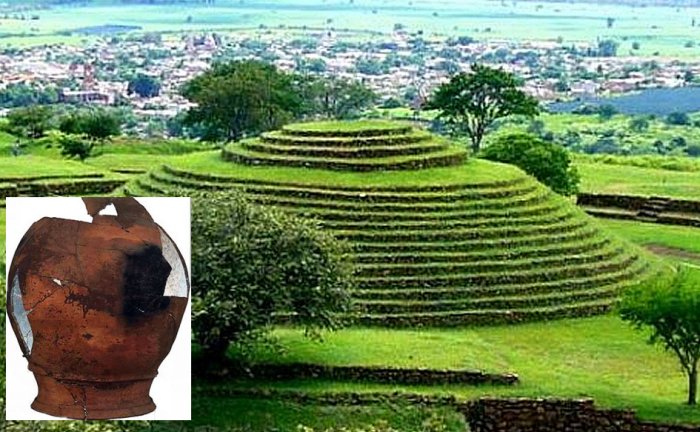 Giant Pre-Hispanic Jar Used To Make Mexican Traditional Corn Beer