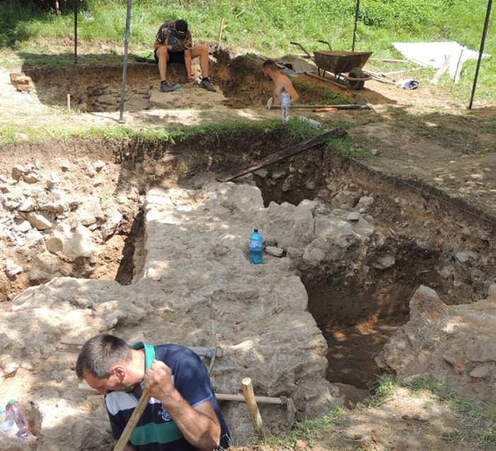Archaeological excavation in Nová Baňa