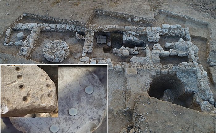 Israel Antiquities Authority excavation of the earliest soap factory in Israel, in Rahat, a Beduin city in the Negev Desert. (Emil Aladjem/Israel Antiquities Authority)