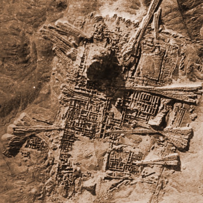 Excavations in Ur - aerial photography of the station (March 1927).