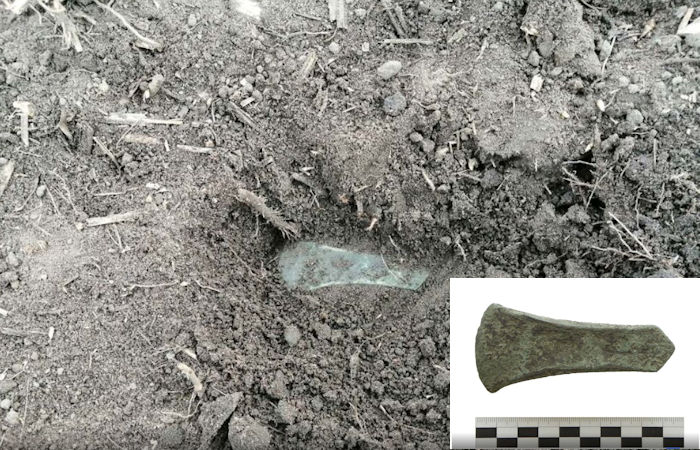 Rare Early Bronze Age Axe Discovered In Slovakia