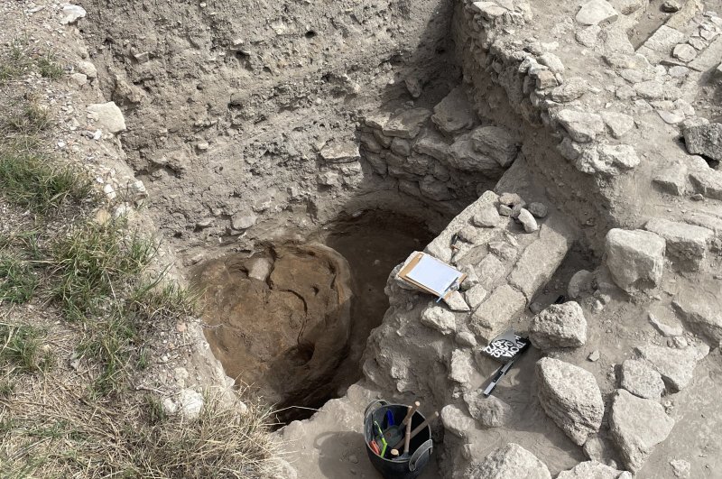 The area of the domed oven in Troy, Çanakkale, northwestern Türkiye, Sept. 7, 2022. (AA)