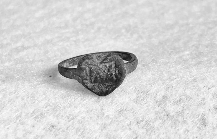 Unique Heart-Shaped Jesuit Ring At Fort St. Joseph In Michigan