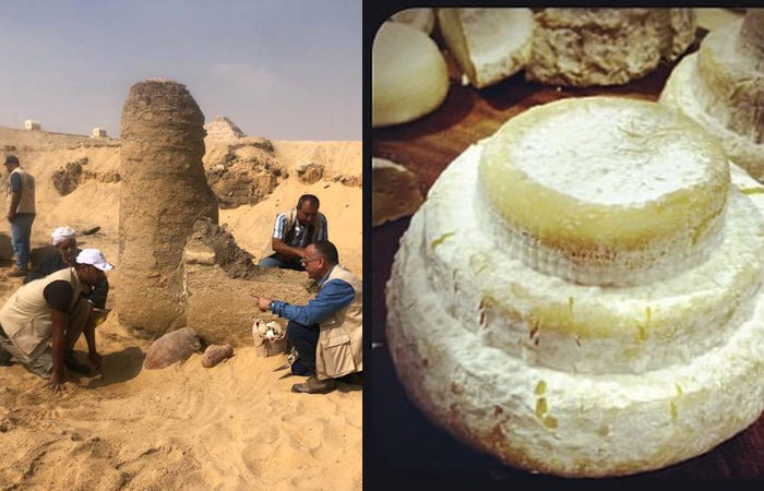 2,600-Year-Old Blocks Of White Cheese Discovered At Giza's Saqqara Necropolis, Egypt