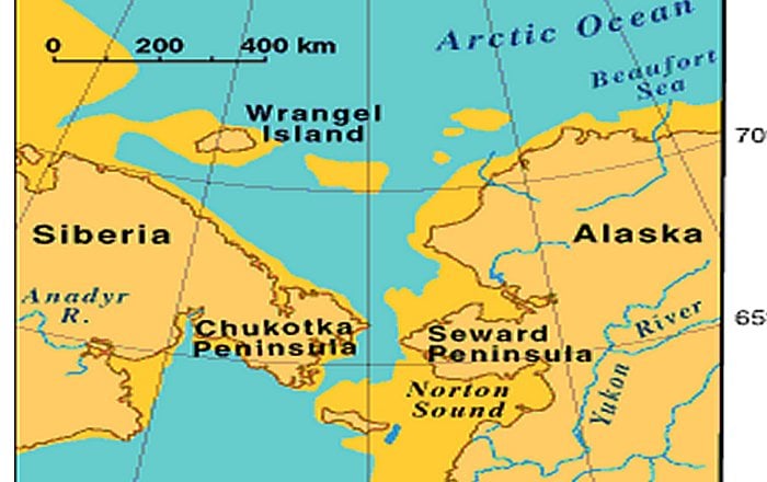 Beringia—Bering Land Bridge during deglaciation period