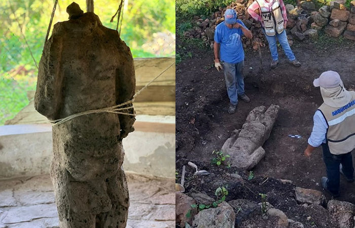 Headless Statue Of Life-Size Ancient Mayan Warrior Discovered In Mexico