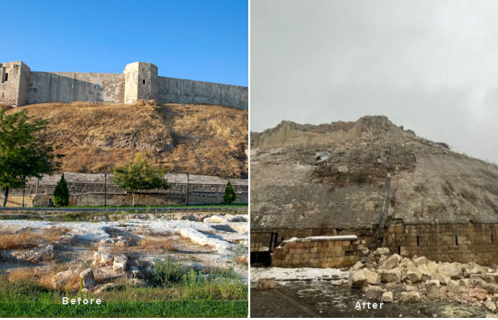 Ancient Gaziantep Castle Destroyed In Turkey Earthquake