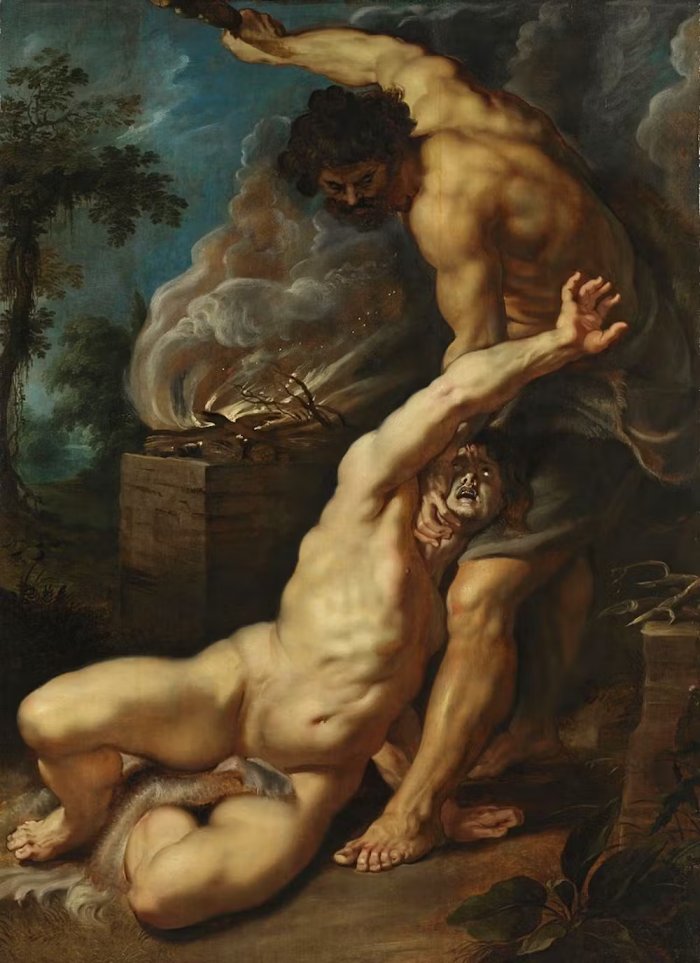 The story of Cain slaying Abel purports to explain the origin of murder. Wikimedia