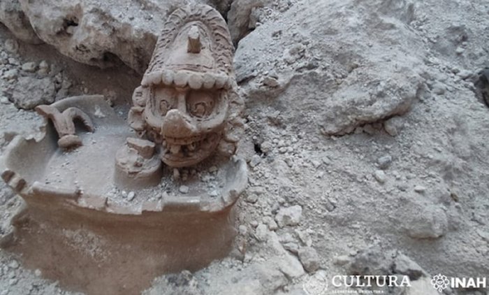 Unique Statue OF Mayan God K'awiil Associated With Lightning, Serpents, Fertility, Maize, Royal Lineage Found On Maya Train Route