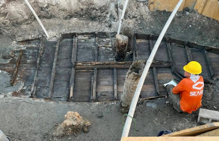 Remarkable Discovery Of A 19th-Century Boat Buried Under A Road In St. Augustine, Florida